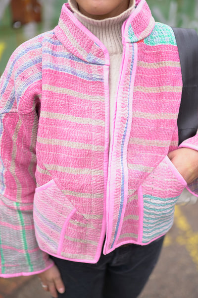 Kurze Kantha-Jacke