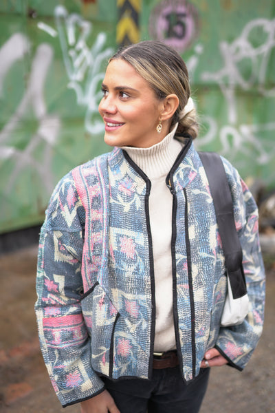 Kurze Kantha-Jacke