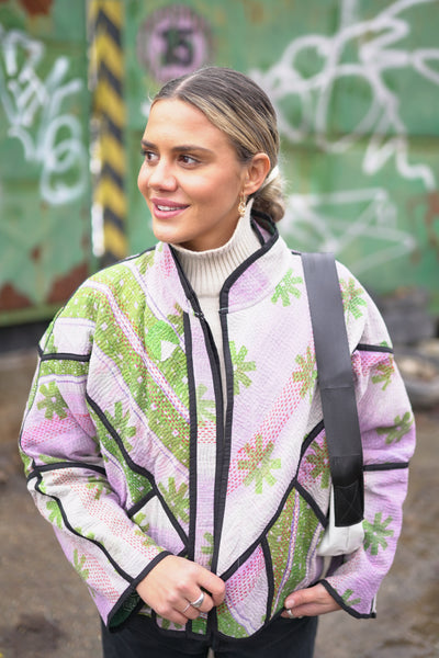 Kurze Kantha-Jacke