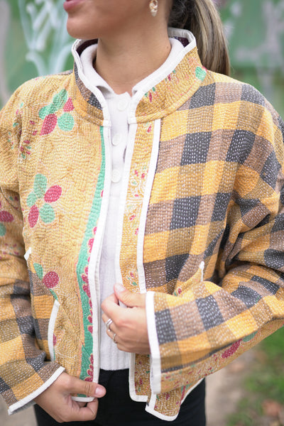 Kantha Short Jacket