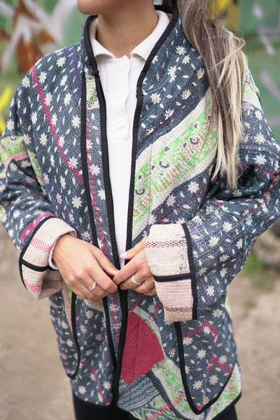 Kantha Long Jacket