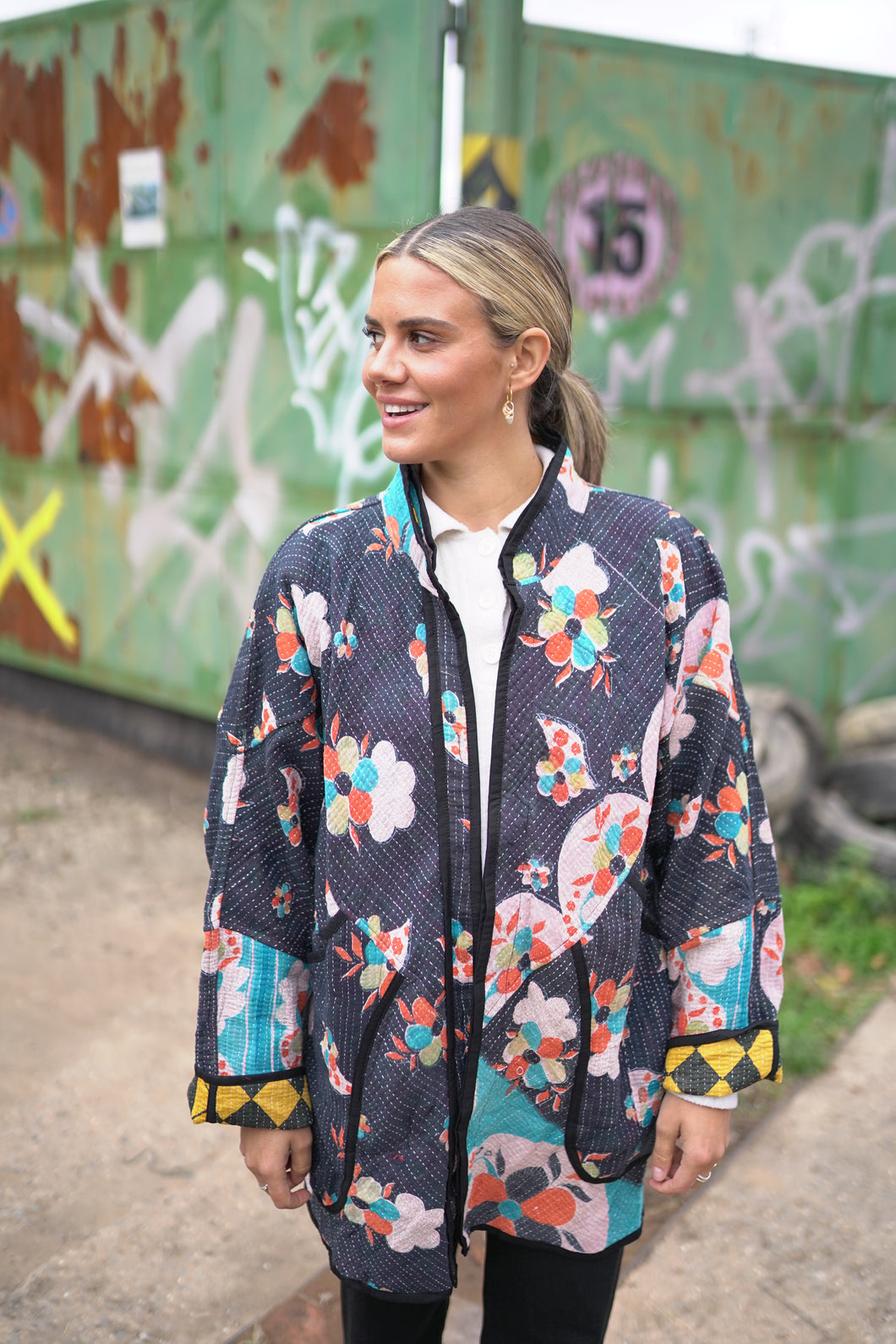 Kantha Long Jacket