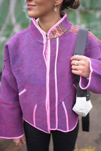 Kurze Kantha-Jacke