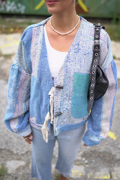Lange Kantha-Jacke