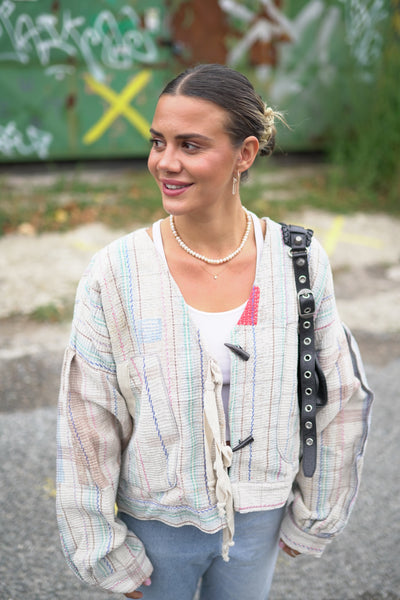 Lange Kantha-Jacke