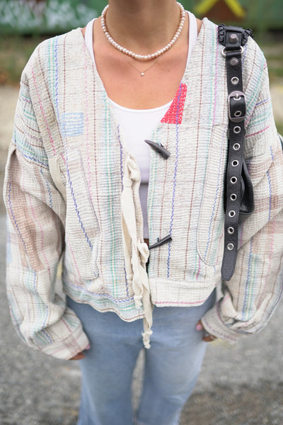 Lange Kantha-Jacke