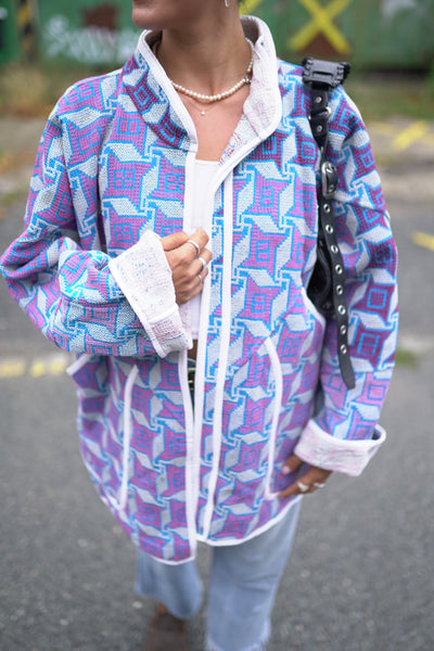 Lange Kantha-Jacke