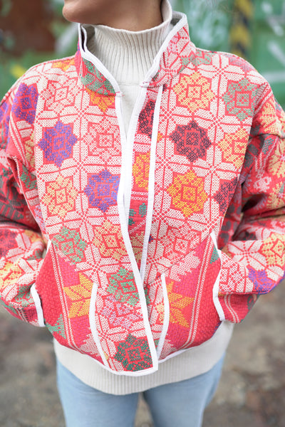 Kurze Kantha-Jacke