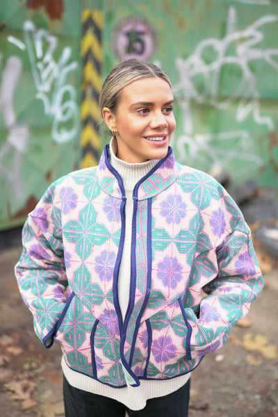 Kurze Kantha-Jacke