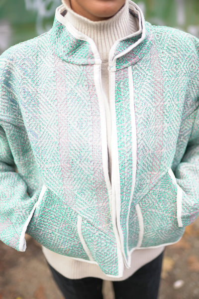 Kurze Kantha-Jacke
