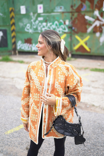 Lange Kantha-Jacke