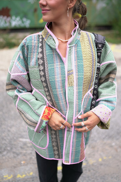 Kantha Long Jacket