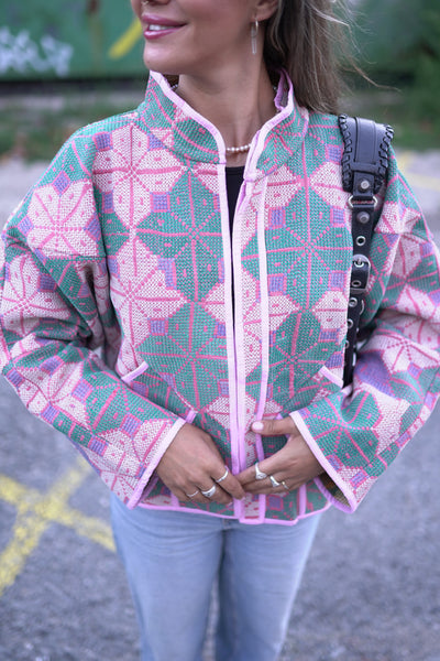 Kantha Short Jacket