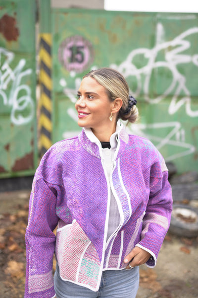 Kurze Kantha-Jacke