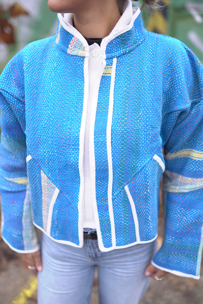 Kurze Kantha-Jacke