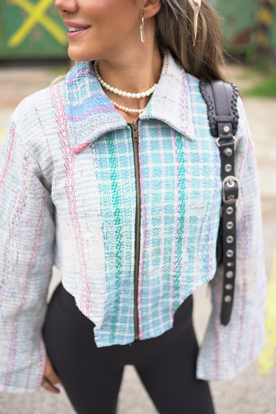 Lange Kantha-Jacke