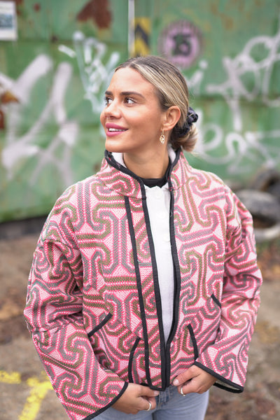 Kurze Kantha-Jacke
