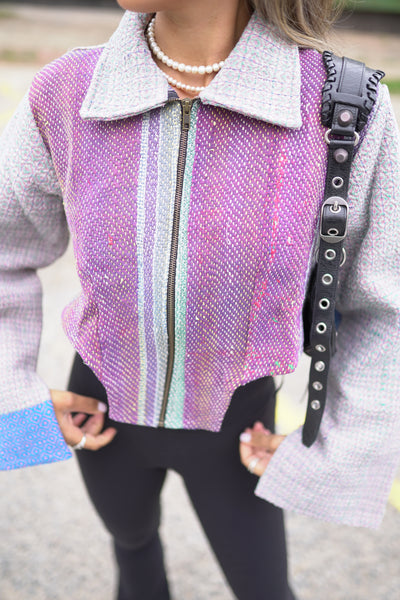 Lange Kantha-Jacke