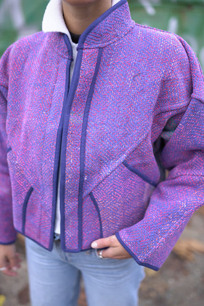 Kurze Kantha-Jacke