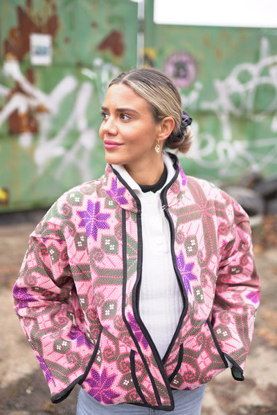 Kurze Kantha-Jacke