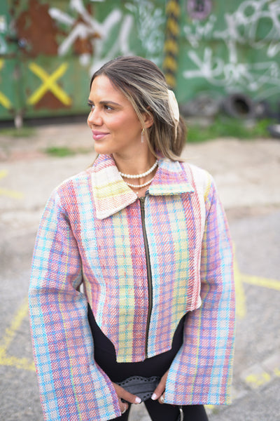 Lange Kantha-Jacke