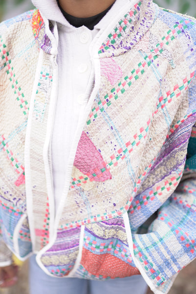 Kurze Kantha-Jacke