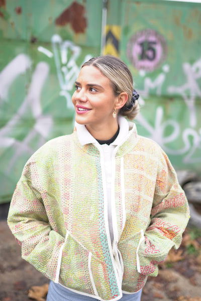 Kurze Kantha-Jacke