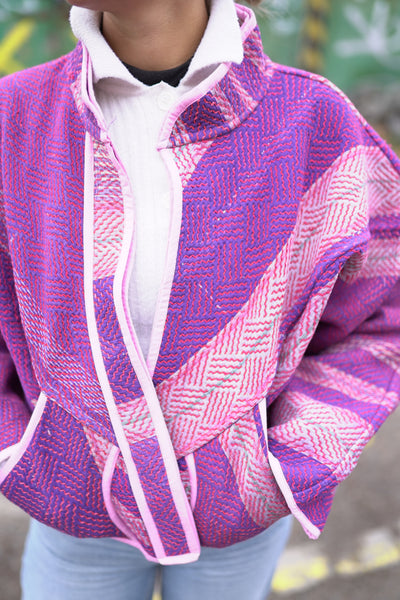 Kurze Kantha-Jacke