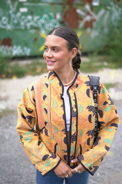 Kurze Kantha-Jacke