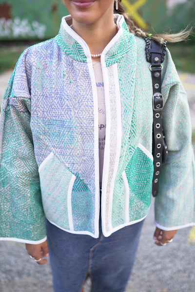 Kurze Kantha-Jacke