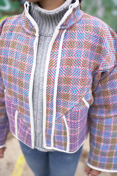 Kurze Kantha-Jacke