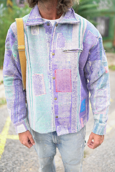 Lange Kantha-Jacke