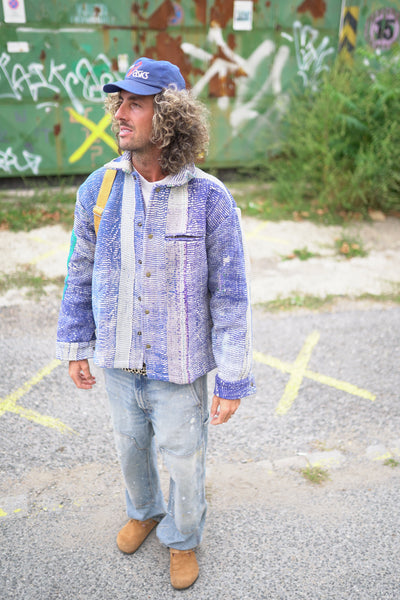 Lange Kantha-Jacke