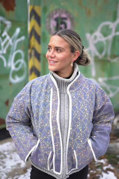 Kurze Kantha-Jacke