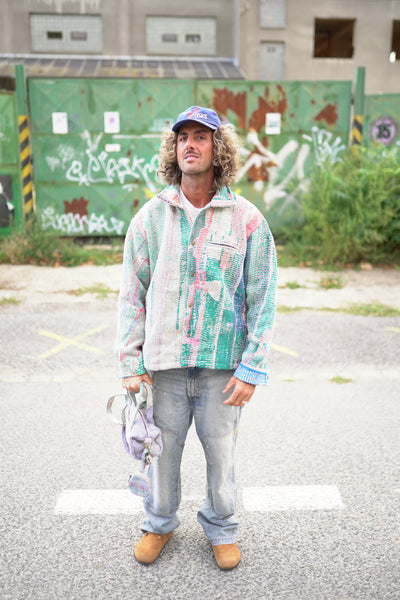 Lange Kantha-Jacke
