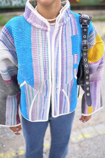 Kurze Kantha-Jacke