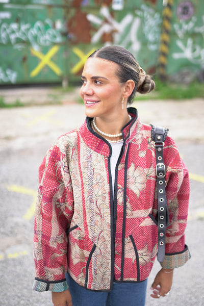 Kurze Kantha-Jacke