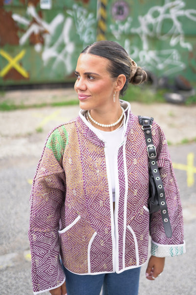 Kurze Kantha-Jacke