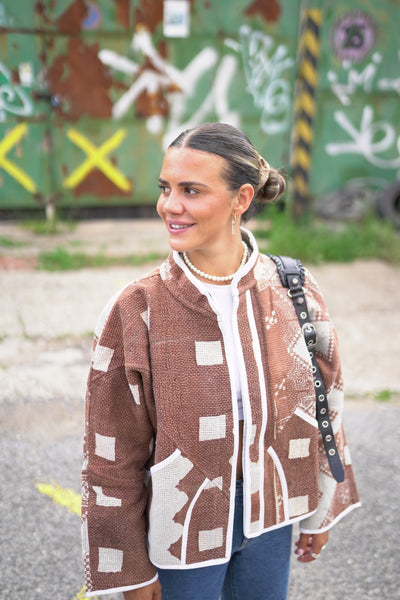 Kurze Kantha-Jacke