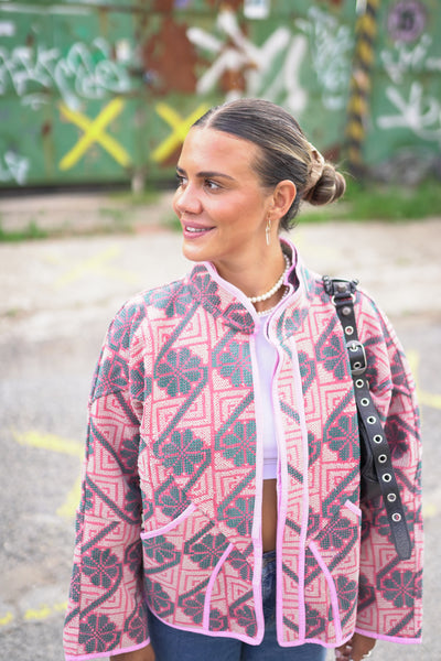 Kurze Kantha-Jacke