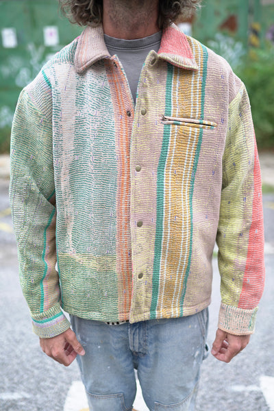 Lange Kantha-Jacke