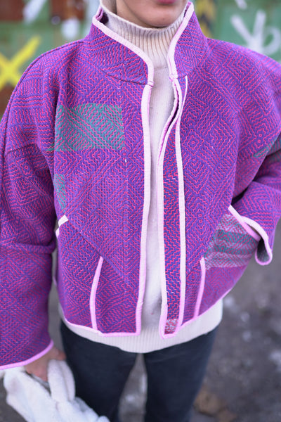 Kantha Short Jacket