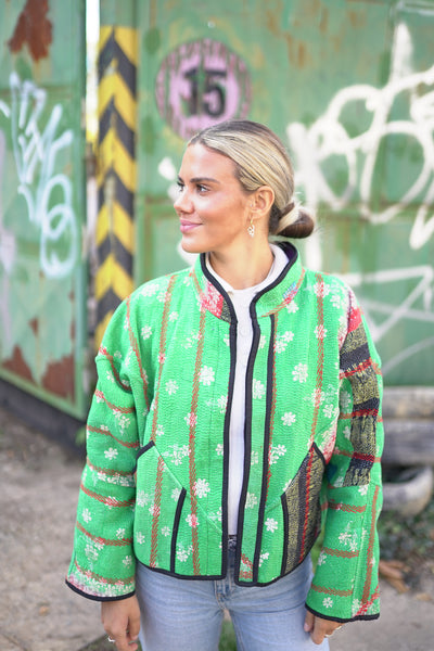 Kurze Kantha-Jacke