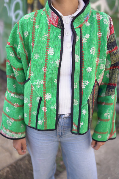 Kurze Kantha-Jacke