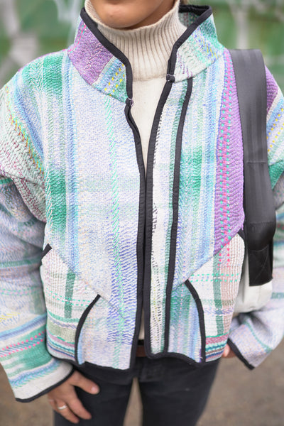 Kurze Kantha-Jacke